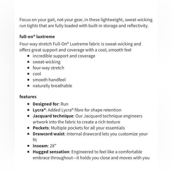 Lululemon Full-on Lxuxtreme 28” legging - size 4 - Picture 6 of 6